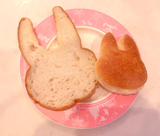 うさぎ食パン かわいい
