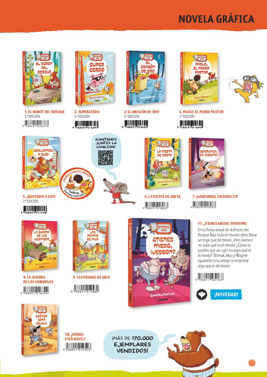 jaguzmanamador's tweet photo. *
*
📚 ¿TIENES MIEDO, IVERSON?

📢 ¡NOVEDAD #COMBELEDITORIAL 2023!

ÚLTIMO TÍTULO DE LA COLECCION DE NOVELA GRÁFICA "BITMAX &amp; CO"

#BITMAX&amp;CO #JAUMECOPONS #LILIANAFORTUNY #instabook #bookstagram #combel #editorialcombel #libroinfantil #hoyleemos #lij #librosparaniños https://t.co/obRMQpS1sE