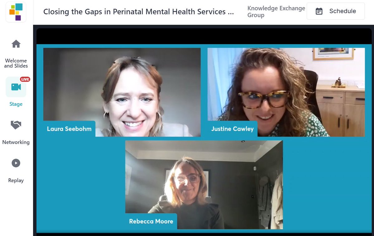 WMinsightUK's tweet photo. Next is a joint session by Justine Cawley @CawleyJustine and Dr Rebecca Moore @birth_better, emphasising the importance of working together to support early intervention and prevent people from falling through the gaps. #PerinatalMHWM https://t.co/sQ6r9IcREL