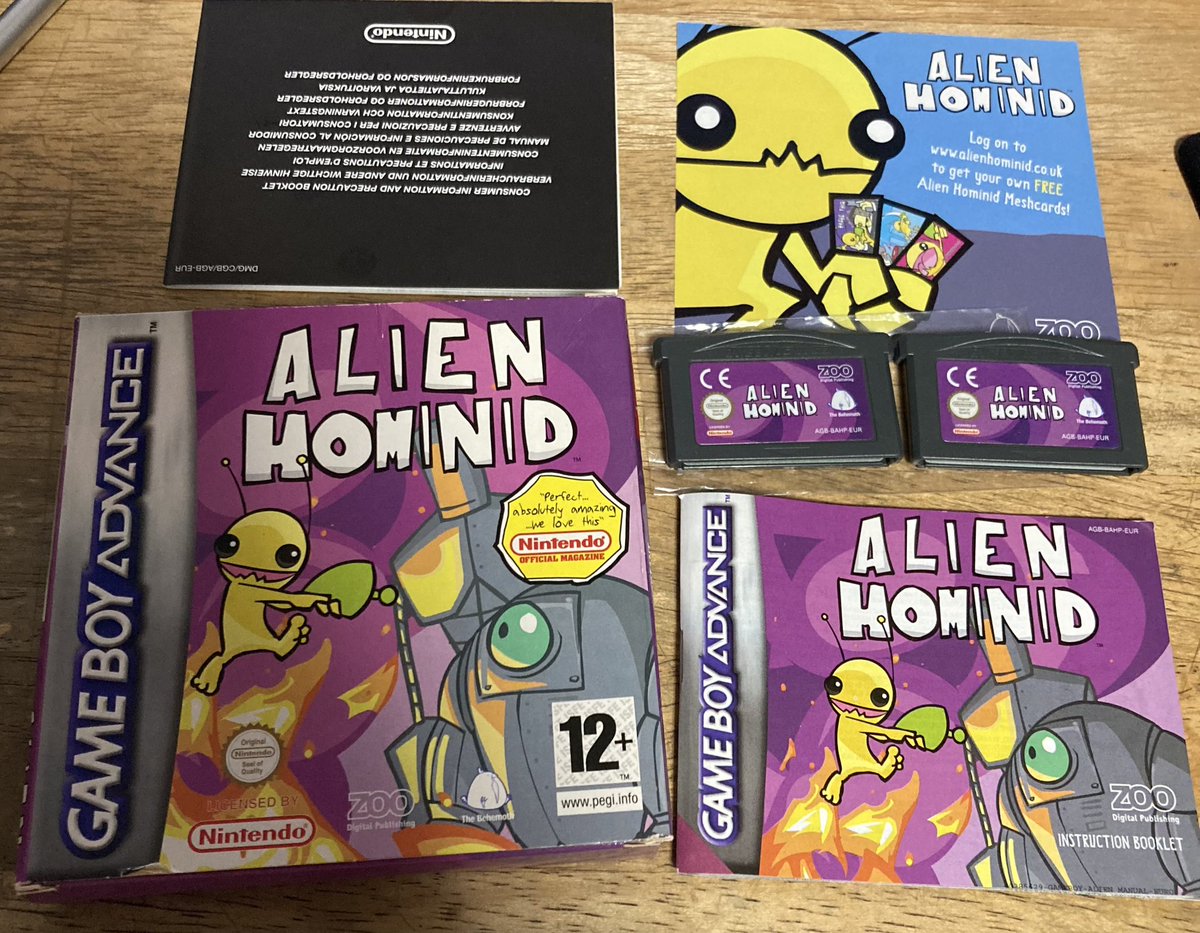 ALIEN Hominid ゲームボーイアドバンス用ソフト Hominid - Alien Boy 