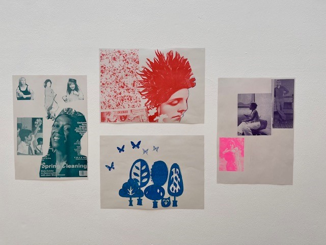 GlasgowGoMA's tweet image. #RepeatPatterns artist Helen de Main worked with Mammas Write &amp;amp; Maryhill Integration Network’s Oasis Women’s Group earlier in the year, and their show of riso prints responding to childcare in its many forms is currently on display in #COMMONSpace at GoMA until 14 January 2024.