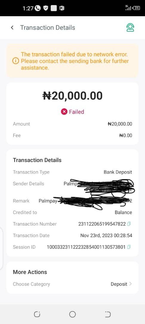 ecotv_live's tweet photo. @OPay_NG @palmpay_ng Attached is the screenshot from the recipient @OPay_NG app https://t.co/JmqFwv8nta