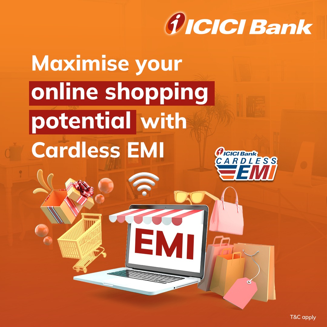ICICIBank's tweet photo. #ICICIBank #CardlessEMIForOnlineShopping makes your shopping experience a whole lot better. 

Know more: https://t.co/Eh3l7I0Zsn https://t.co/3o07xeXm5x