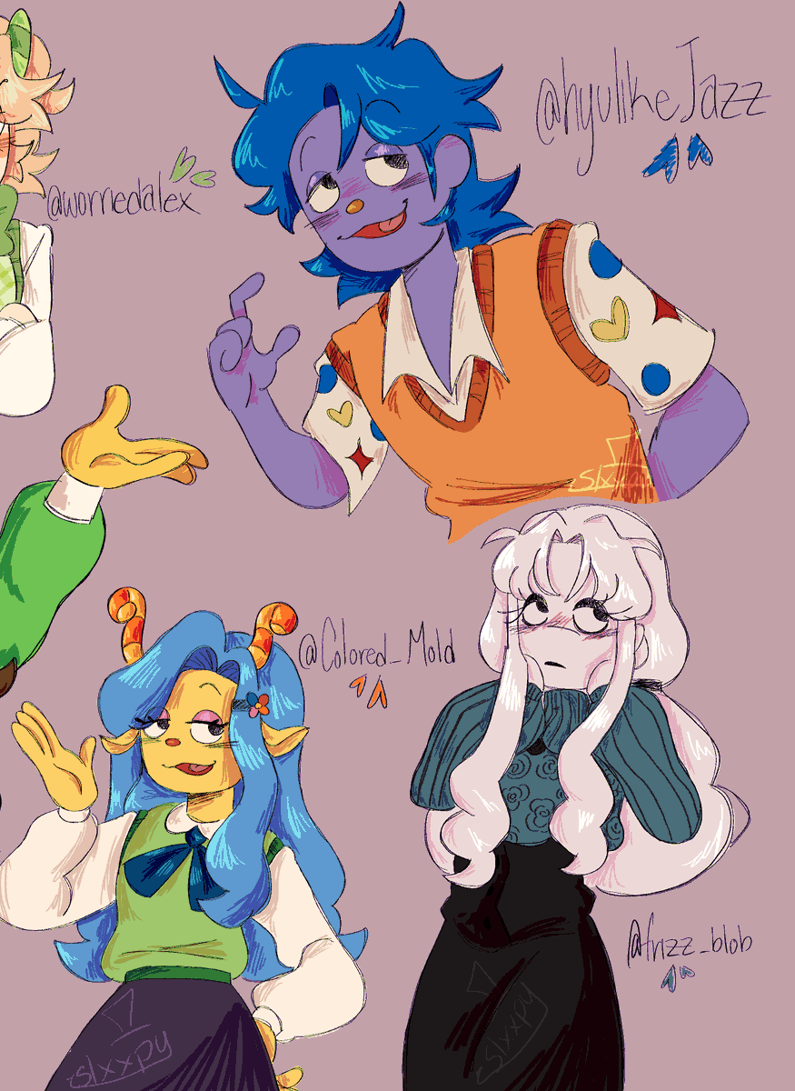 doodled some moots cause everyone in this fandom needs some lifting up rn <3 love u guys 🫂💖

<a href="/Azoo_Art/">A-zoo🐝 Comissões Fechadas</a> 
<a href="/ParasitoRg18/">𝑃𝑎𝑟𝑎𝑠 🌟🌹✨️◇𝑪𝑶𝑴𝑴𝑺 𝑪𝑳𝑶𝑺𝑬◇✨️🌹</a> 
<a href="/Shaky14332/">Starling27444</a> 
@Colored_Mold 
@frizzz_blob 
@hyulikeJazz

#WelcomeHome #WelcomeHomeOC