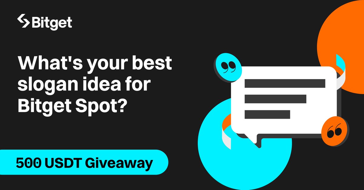 🤔 What are those keywords when you think of the best spot trading platform?

As the world's top 10 spot trading exchange, Bitget offers diverse promising spot assets at the best timing.

Think of a standout spot slogan for #Bitget!

Share your best ideas: 
🔁 Follow &amp; RT 
💡