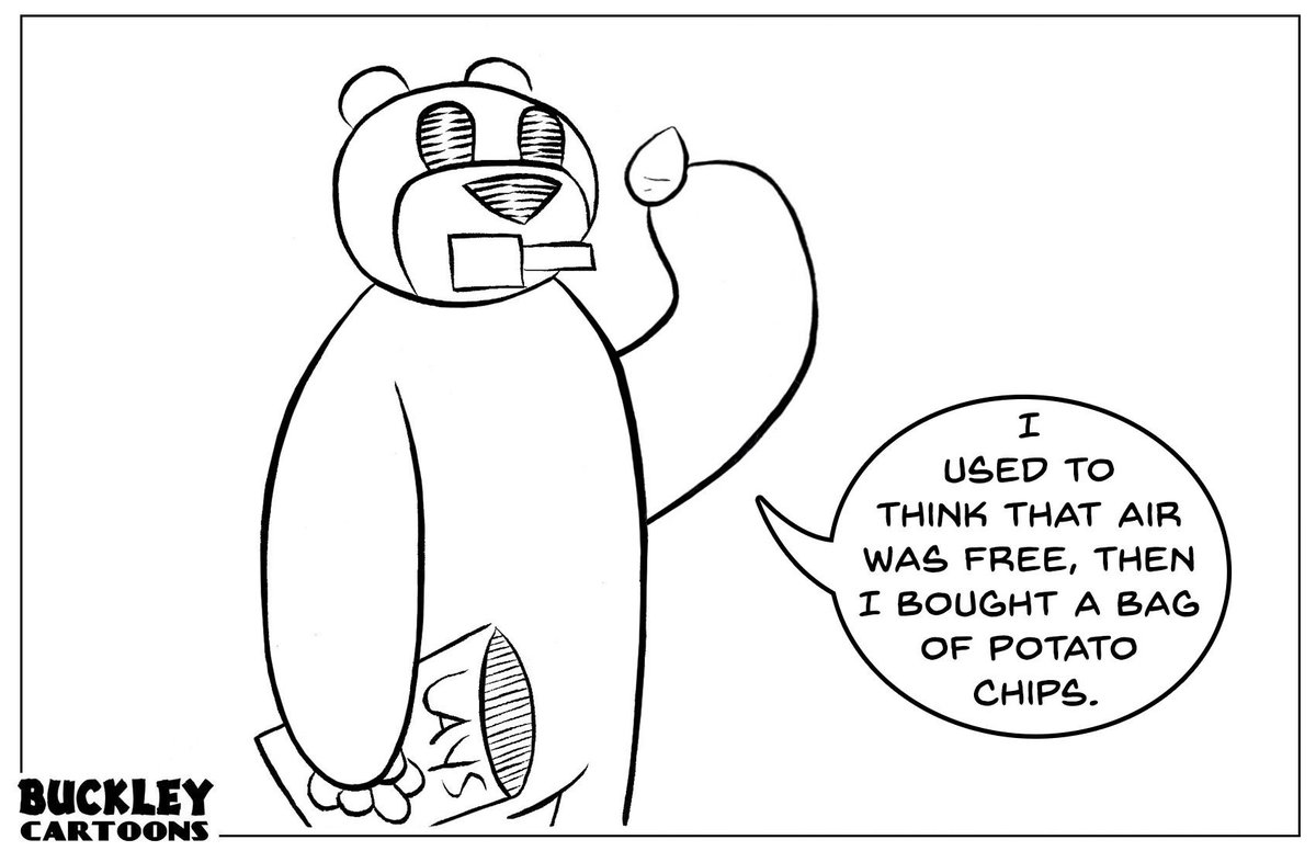 BuckleyCartoons's tweet photo. #PotatoChips #Air #Free #Joke #Cartoon #Beaver https://t.co/1tnhD2szDh