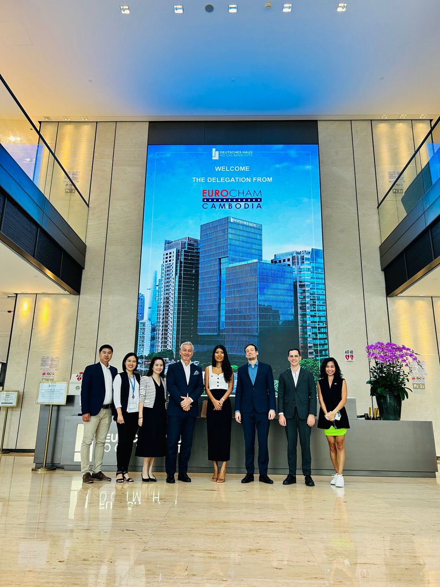 AHKVIETNAM's tweet photo. WELCOME EUROCHAM CAMBODIA AND GIZ BUSINESS SCOUT IN CAMBODIA TO HCMC!
#AHKinCLMV #PartnerInCLMV #PartnerForGrowth #Firmenbesuch https://t.co/yfCU9QVqa3