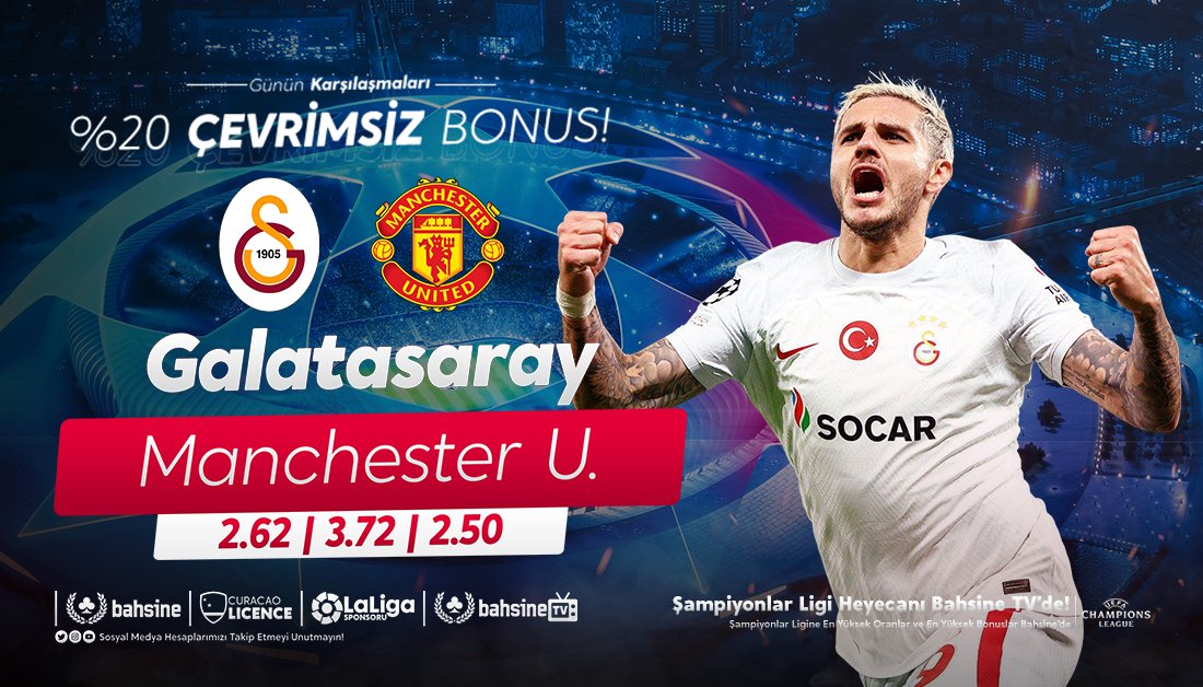 💖Strateji ve Şans <a href="/ResmiBahsine/">Bahsine Resmi</a>  'de Bir Arada! Sen de Gel! Günün Beklenen Maçı!🦾

💴%20 Çevrimsiz Bonus Fırsatı!☎️

🥰#bahsine #bahsinegiriş #bahsinegiris #bahsinetv #UEFAChampionsLeague #Galatasaray #ManchesterUnited🎌

🛵Güncel Giriş:💜
☕️cixi.bio/bhstwit🦓