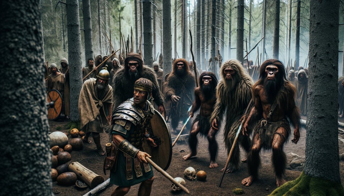 cine_codeAI's tweet photo. Lost Legion: In 10 A.D., 24,000 years after Neanderthals disappeared from the Earth, a band of Roman soldiers lost in the Scandinavian wilderness encounter the last surviving tribe

#ai #midjourney #dalle3 #digitalart #aiart #aiartwork #aiartist #alternatehistory #movieideas https://t.co/j2y8VaNurV
