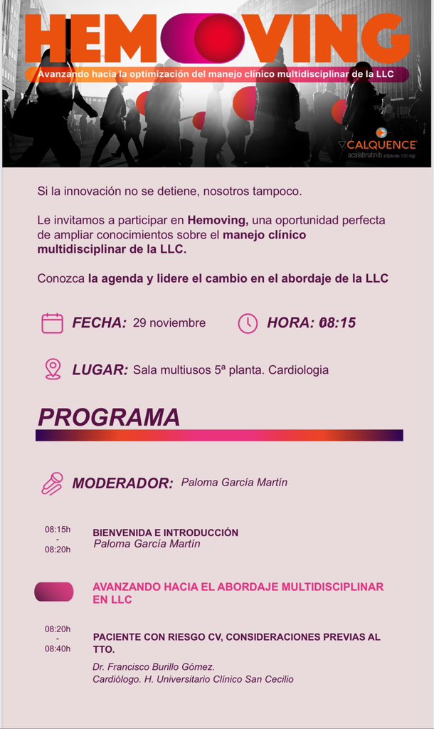 cardioclinicoGr's tweet photo. Interesante sesión Hemato-Cardio acerca del manejo multidisciplinar de la #LLC #HEMOVING @saludand @saludsurgranada @secardiologia @SACardiologia @clinica_sec https://t.co/JxIbMvVBCW