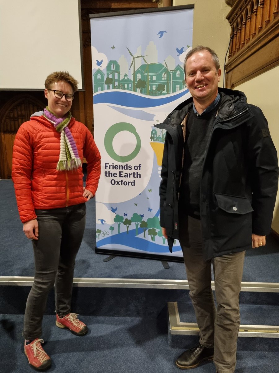 Big thank you to @OxfordFOE1 for organising a great evening around nature based solutions to climate change (& how you need both them & leaving fossil fuels in the ground to make any progress) Also nice to see my equivalent on WODC @approsser