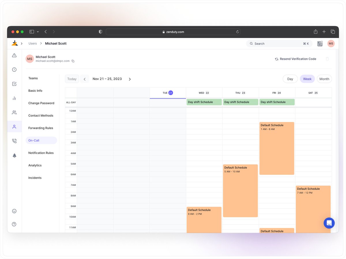 Freshly Launched!  

Our latest 'My On-Call' feature makes navigating your on-call schedule a breeze.   

With Day, Week, and Month views, it's easier than ever. 

Sign up for Zenduty now and explore our latest 'My On-Call' feature!
#incidentmanagement