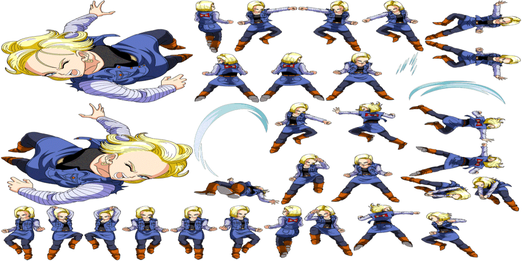 Battle, Idle, & SP Sprites DDL 11-29-23 {Android 21, Android 18, Global ...