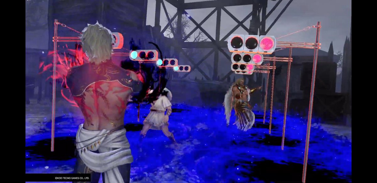 NobunagaOda7788's tweet photo. I remember this funny red and green traffic light image of Hades in Warriors Orochi 4 Ultimate hitting ๐คฃ #WARRIORSOROCHI4Ultimate #InfinityMode https://t.co/uAoBNkjkXF