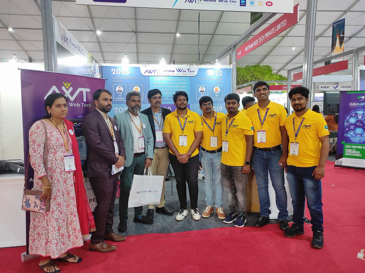 aintiram_in's tweet photo. Our team is all set up at Stall P165. Come engage with us from November 29th to December 1st, 2023, at Asia's Largest Tech Summit. See you there!
#TechSummit #StallP165 #techsummit2023 #bengalurutechsummit2023 #asialargesttechsummit #techevent #aintiramwebtech #awt #salesforce https://t.co/o5n9y3k8GR