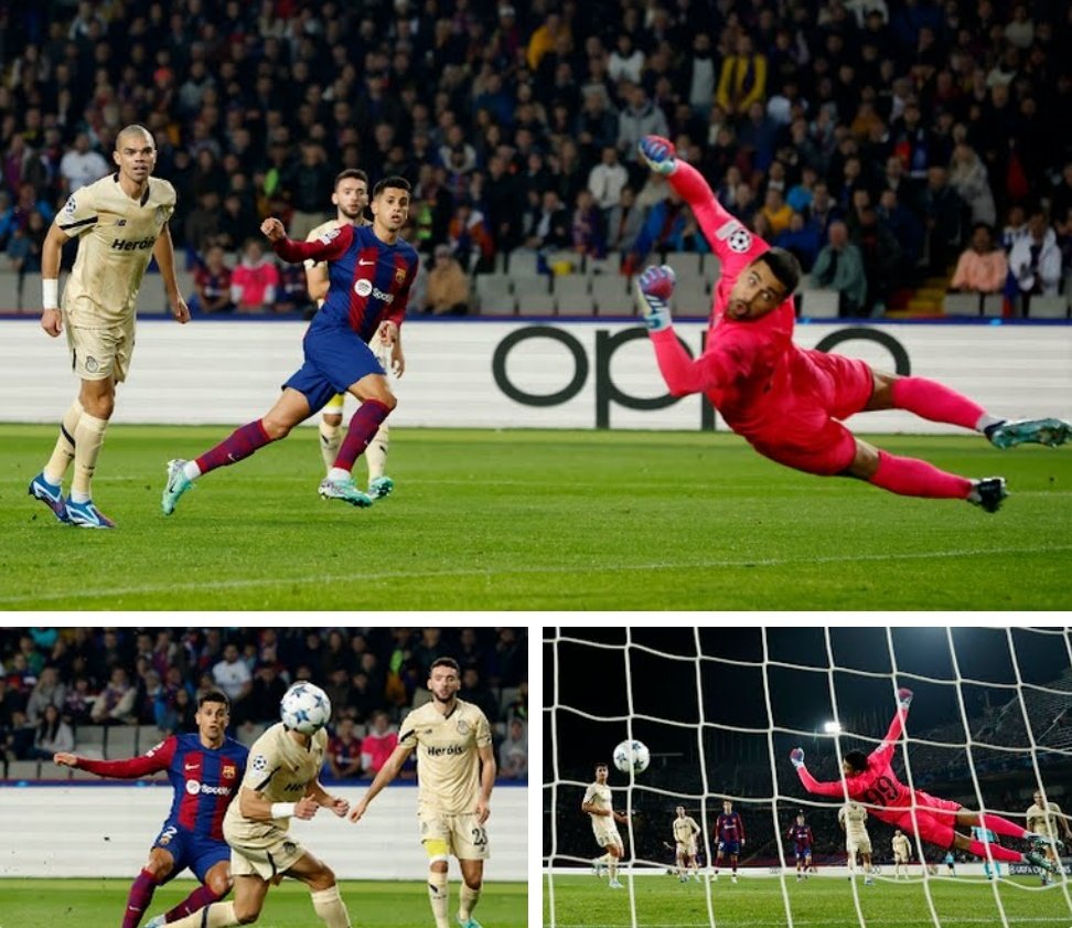 sportstickz's tweet photo. #ChampionsLeague | Full Time

Barcelona    2-1   Porto
J. Cancelo 32       Pepê 30
J. Félix 57

Barcelona won against Porto by 1 goal behind from Perpe Porto and after that 2 goals from Joao Félix and Joao Cancelo

#BARPO #BARPOR #UEFAChampionsLeague #UEFA #UCL #Cancelo #Felix https://t.co/6tdxPsSaQI