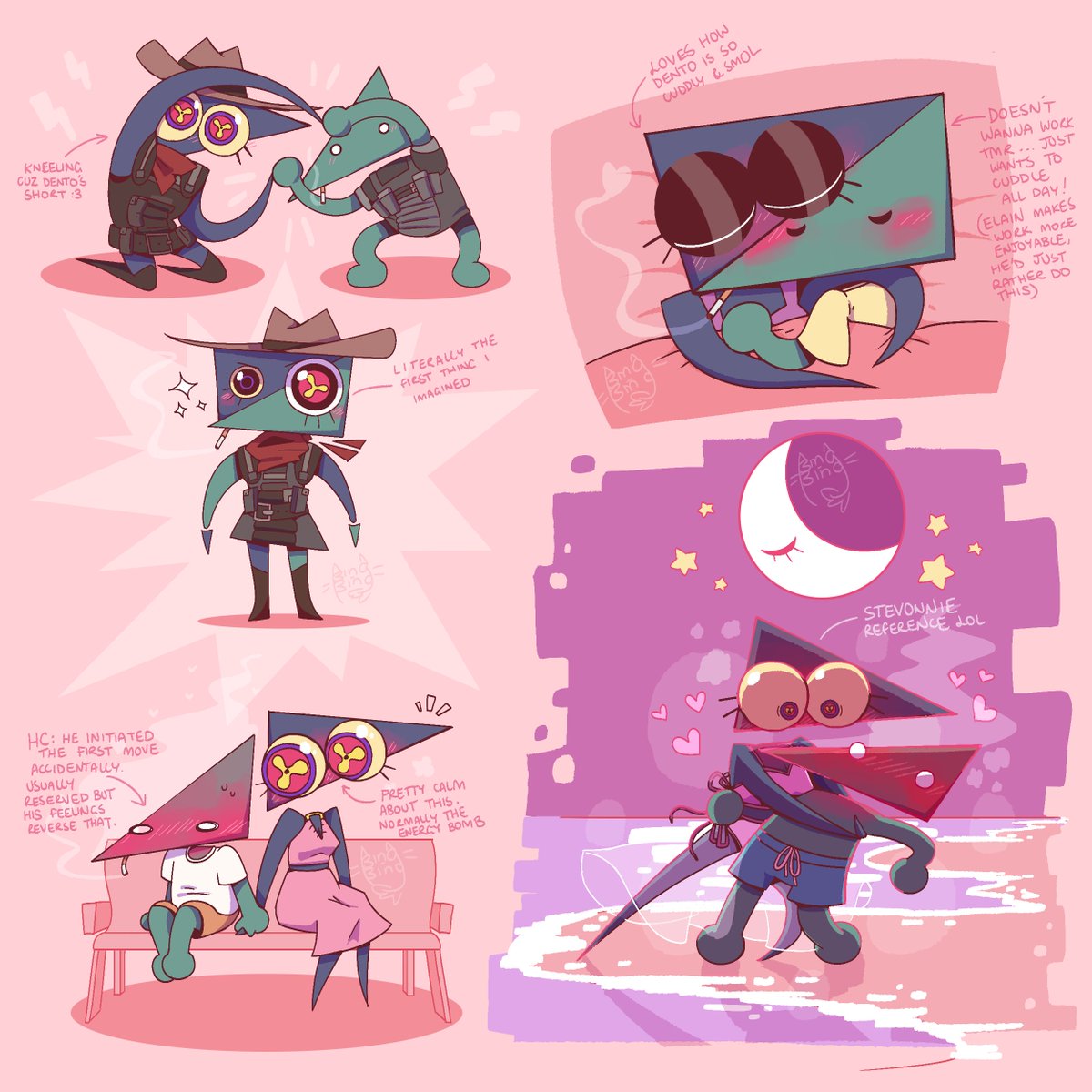 Bibi_729's tweet photo. more Elain x Dento doodles cuz yes🥰
#Gooseworx #elainxdento #elainthebountyhunter #elain #dento #Aldente https://t.co/Ew3iTY46cY