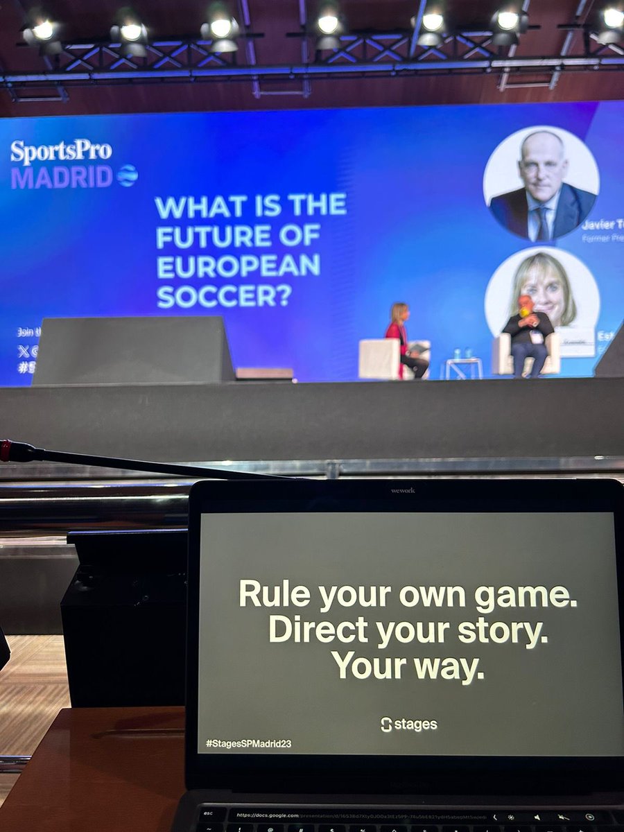 getstages's tweet photo. @TMaranhao has the answer for this question 😎 #StagesSPMadrid23 #SPMadrid23 @SportsPro https://t.co/5W06UVnBxn