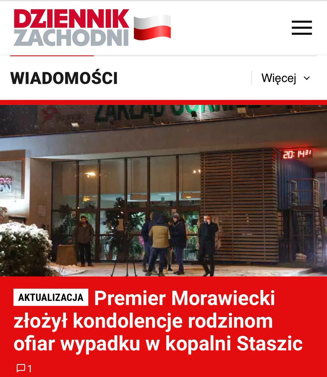 PJedlecki's tweet photo. Poziom orlenowsko-pisowskich mediów to dno i metr mułu. Do tragedii doszło w Jaworznie w kopalni Sobieski... Ale czołówka internetowa... To już nie są błąd. To jest brak szacunku... https://t.co/AbMpxL1j8T