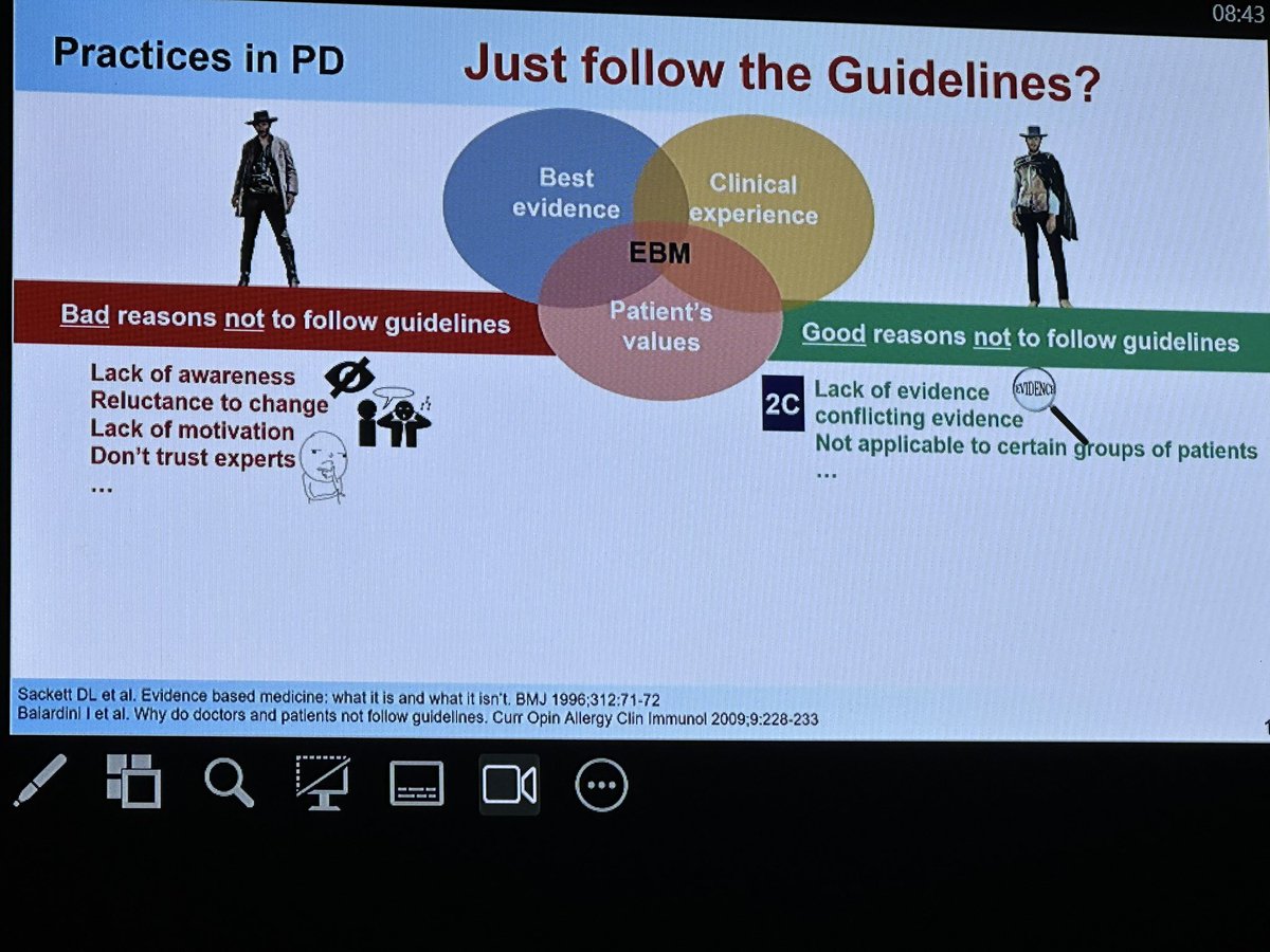 @AntoineLanot amazing insightful lecture on @ISPD1 infection guidelines good and bad reasons to apply or not !! #europd