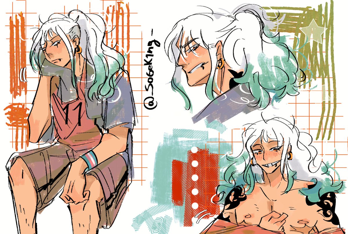 Uns rabiscos do #Yamato pq ele apareceu agr e é taooooooooo genero n sei vo arrancar minha cara