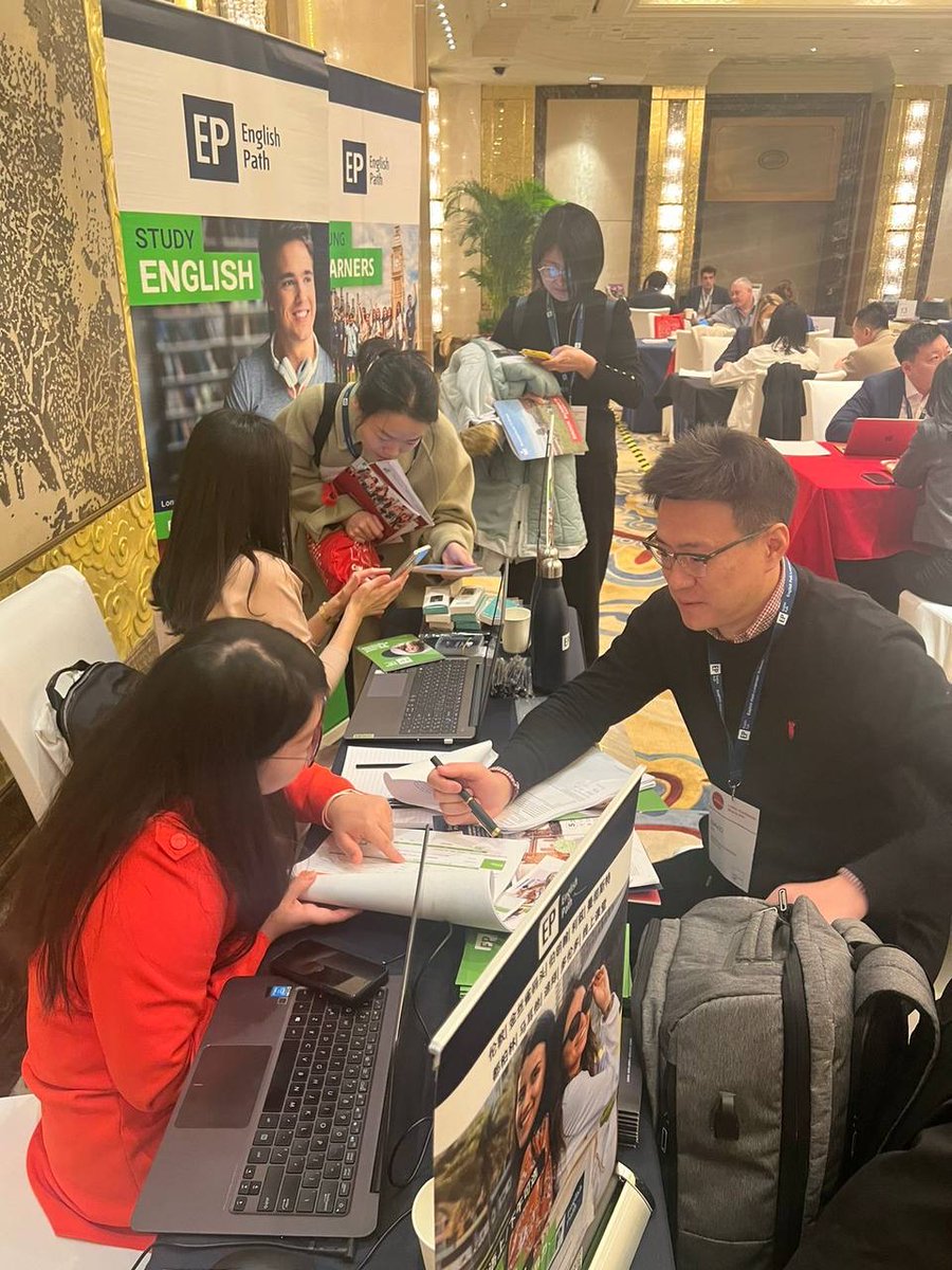 GEDUglobal's tweet photo. As a sponsor of the StudyWorld China Roadshow, our @EnglishPathUK is connecting with fellow educators in Beijing and Shenzhen.

Browse the photo highlights from the event.

#StudyWorldChina #EnglishPath #EducationAbroad #ChinaRoadshow #englishlearning https://t.co/M1k6nEf4zu