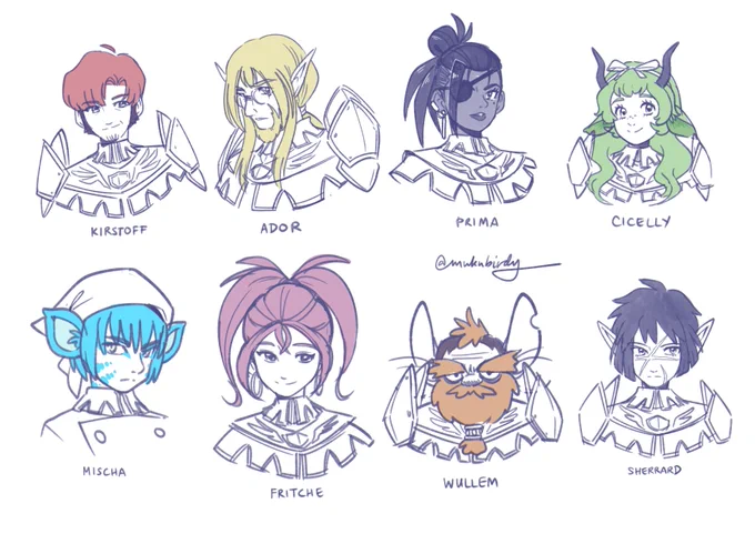 [oc art] heads and names 