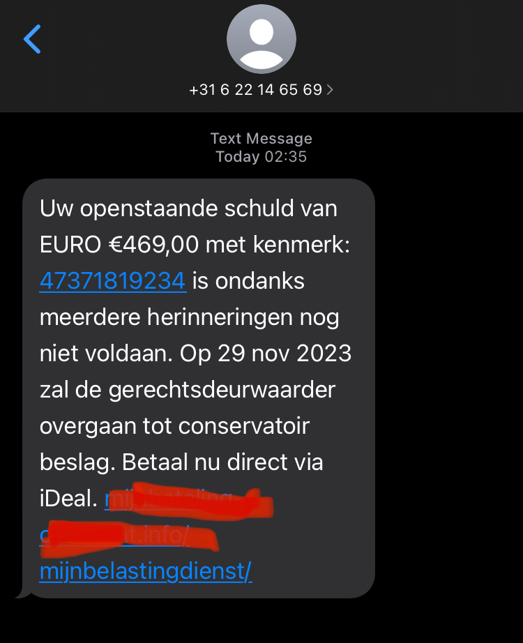 Jeetje. Meteen betaald! 

Maar dan niet 👌
#scam #phishing #oplichting 

💡 belastingdienst.nl/wps/wcm/connec…