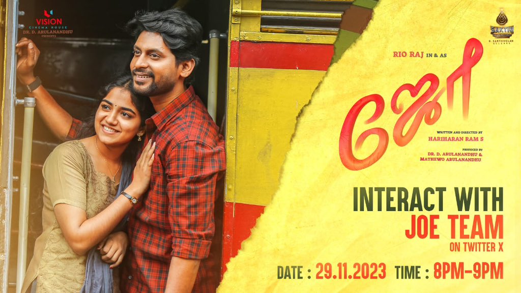 kevinfelson's tweet photo. Vaanga Pesuvom ♥️
#joemovie #rioraj https://t.co/sUGd6HCDN2