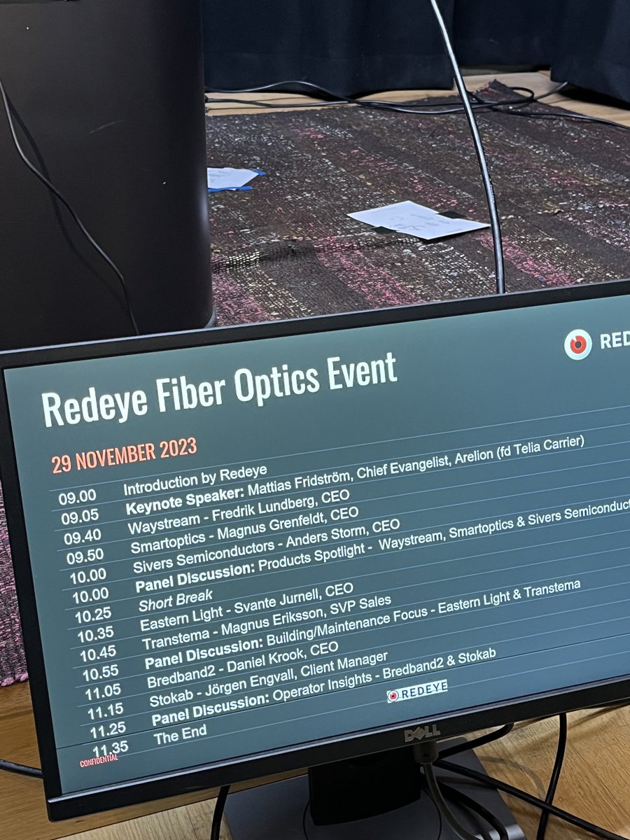Getting ready for the ⁦<a href="/Redeye_/">Redeye</a>⁩ event here in Stockholm. Fiber has never been more valuble. ⁦<a href="/ArelionCompany/">Arelion</a>⁩