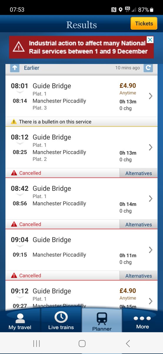 And this is why, I opt to sit in an hours worth of traffic instead of taking the 9 minute train ride. What was I thinking 🙈🙈🙈

#northanrail #gmca #beenetwork #gmpublictransport #manchesterrail #gmtrains #networkrail #lateforwork