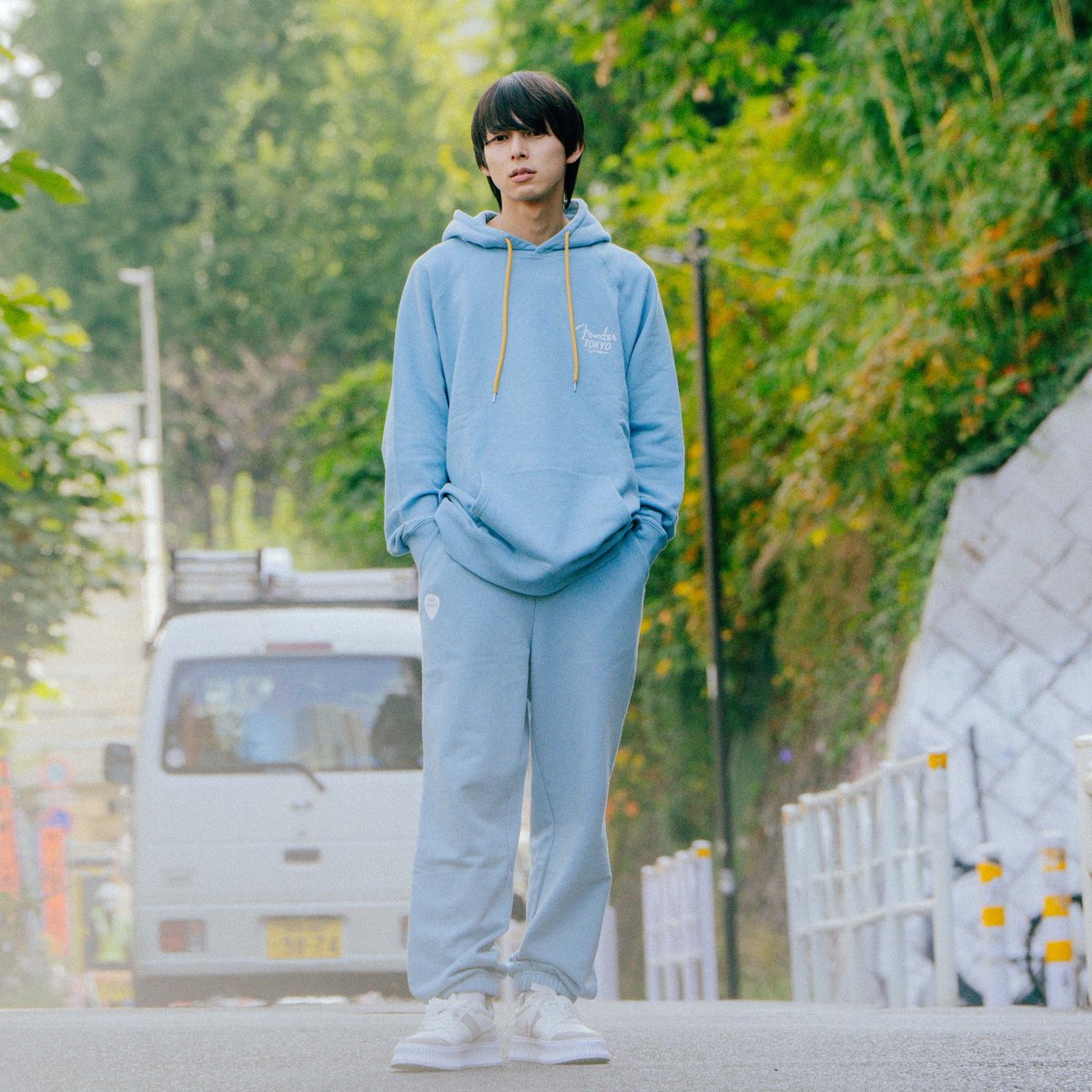 FENDER TOKYO HOODIE&SWEATPANTS」 フェンダーの代表的なツイード柄を