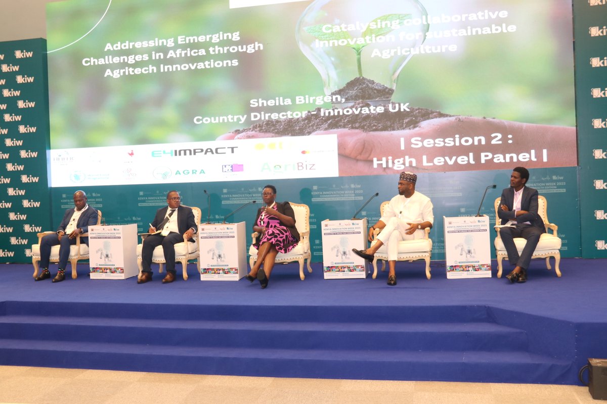 Exploring Solutions to Evolving Agricultural Challenges: Dayo @HeiferNigeria, Elsie @NuvoniResearch, Vincent at Optimetriks, David Cheboryot @E4ICenterKenya & Ernest @KenyaCIC part of the High-Level Panel discussing #agritech innovations for sustainable agriculture.
#KIW2023
