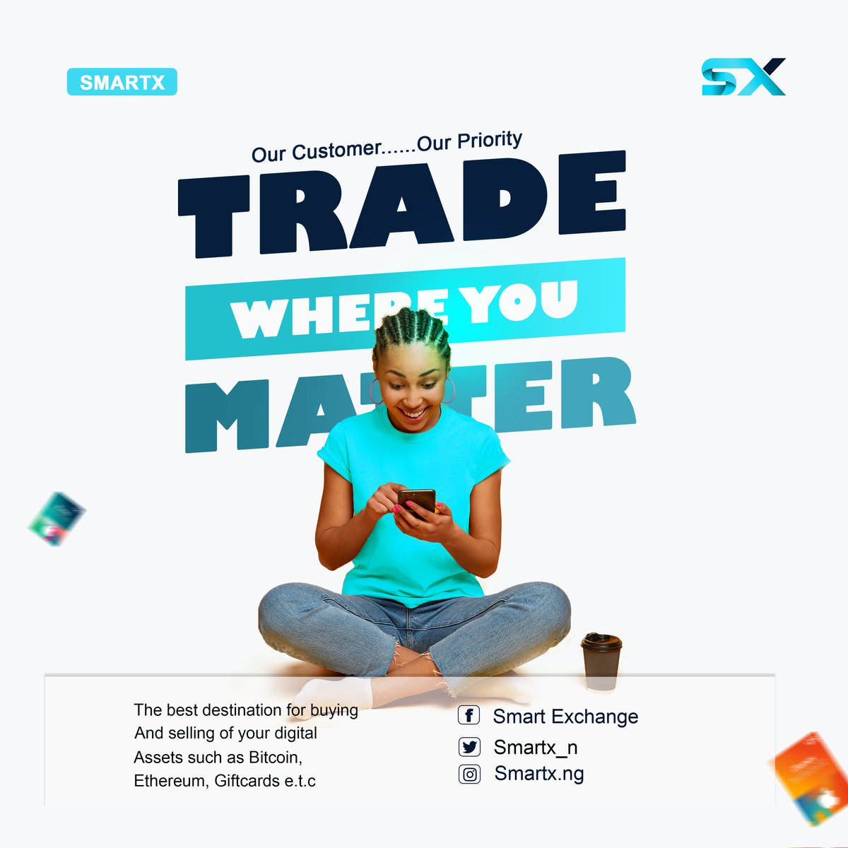 SmartX_n's tweet photo. We value our customers and give the best exchange experience, trade now at smartx.
#november #newmonth #cryptocurrency #bitcoinmining
#crytoexchange
#graphicdesign
#graphicswork #graphics #cryptocurrency #crypto #flyerdesign #flyerdesigns #flyers #creative #logoinspirations https://t.co/u7W7EekGFe