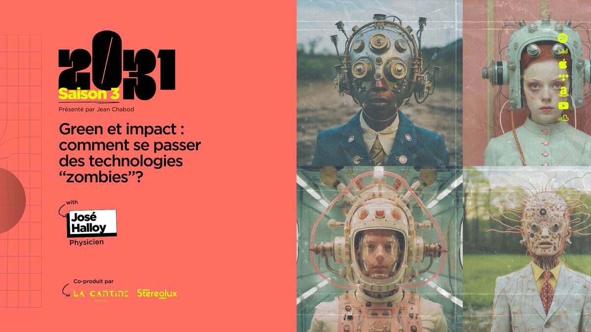 La Cantine Numérique (@cantinenantes) on Twitter photo #podcast2031 : Le quatrième épisode de la saison 3 est sorti ! 🚀
Green et impact : comment se passer des technologies “zombies”? ✅
🤝 co-production avec <a href="/Stereoluxnantes/">Stereolux / Scopitone</a>
🎙 présenté par Jean Chabod
🙋♂️ José Halloy
🔗 : bit.ly/3SZ3Ify #podcast2031 : Le quatrième épisode de la saison 3 est sorti ! 🚀
Green et impact : comment se passer des technologies “zombies”? ✅
🤝 co-production avec <a href="/Stereoluxnantes/">Stereolux / Scopitone</a>
🎙 présenté par Jean Chabod
🙋♂️ José Halloy
🔗 : bit.ly/3SZ3Ify