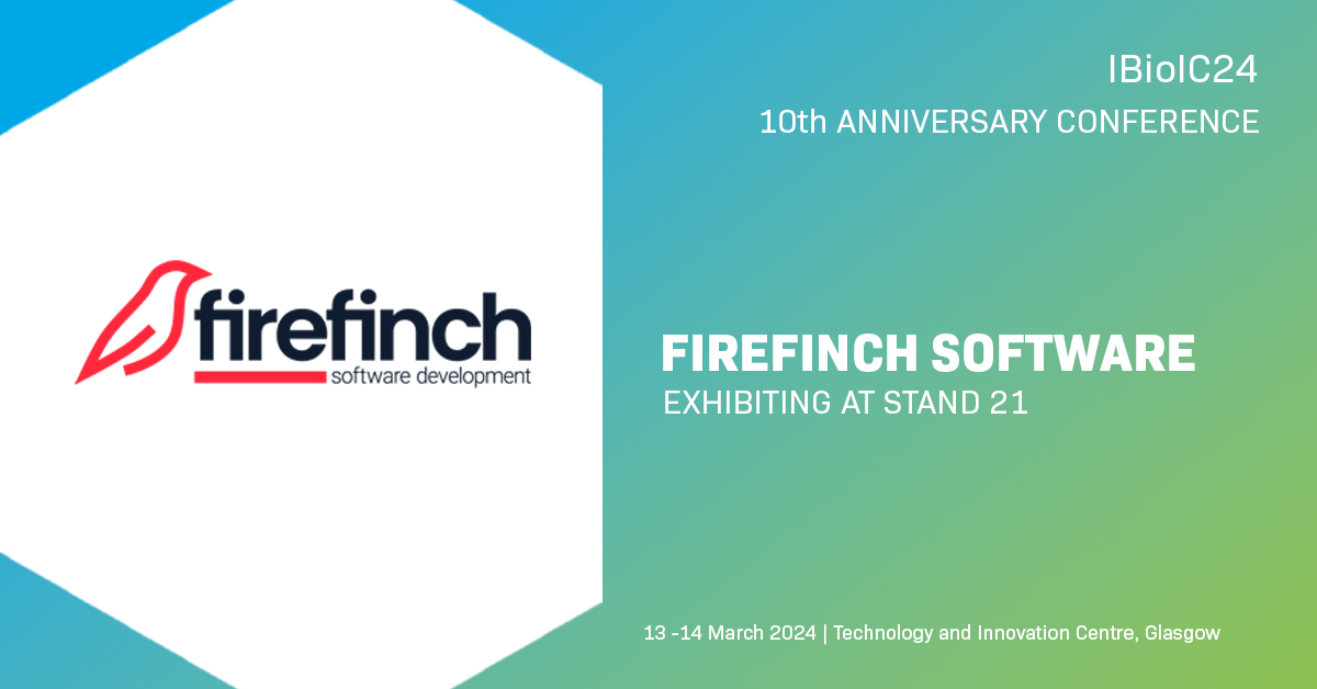 Meet our exhibitors!

@firefinchsw helps the Life Sciences community with data science and software engineering problems.

Find them at stand 21 at #IBioIC24

ibioic-annual-conference.b2match.io