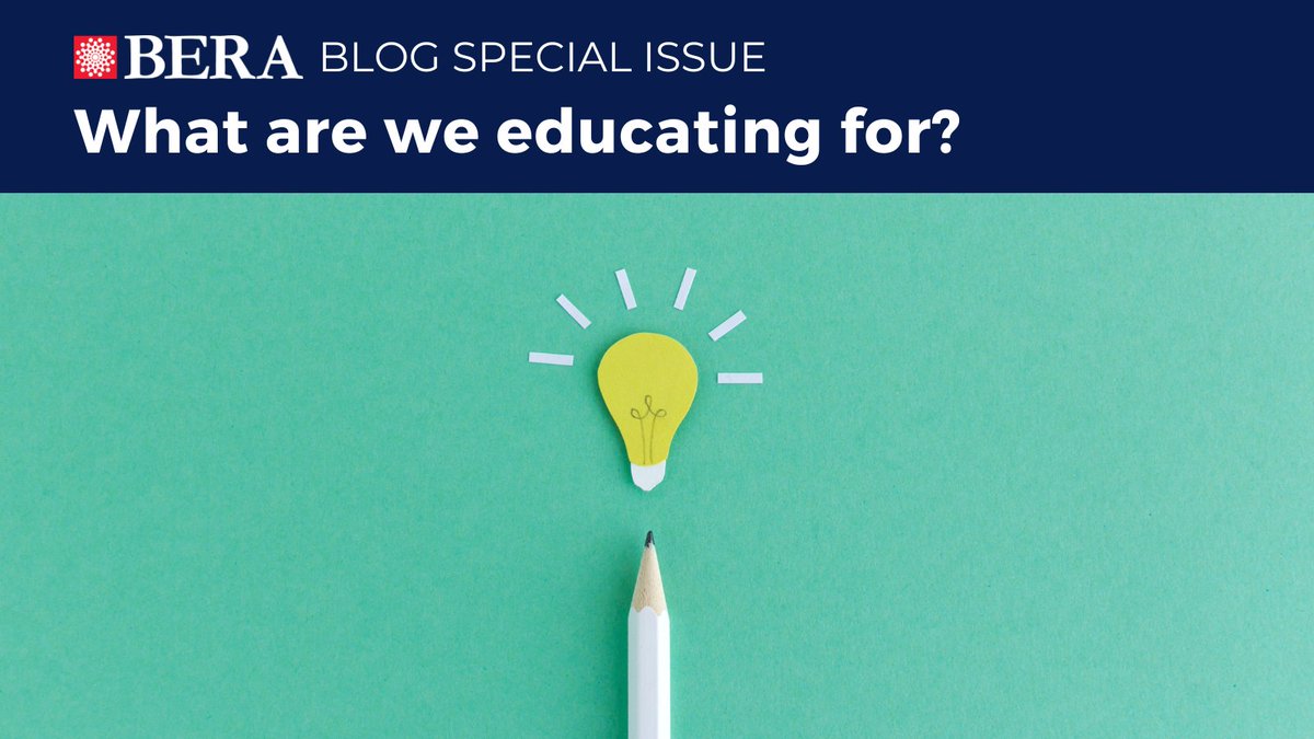 BERA (@beranews) on Twitter photo š BERA BLOG SPECIAL ISSUE
What are we educating for?
Edited by <a href="/paulashwin/">Paul Ashwin</a> & Rt Hon Charles Clarke
Featuring contributions from policymakers, educational practitioners and researchers to discuss what we are educating for in English education.
bera.ac.uk/blog-series/wh⦠š BERA BLOG SPECIAL ISSUE
What are we educating for?
Edited by <a href="/paulashwin/">Paul Ashwin</a> & Rt Hon Charles Clarke
Featuring contributions from policymakers, educational practitioners and researchers to discuss what we are educating for in English education.
bera.ac.uk/blog-series/whā¦