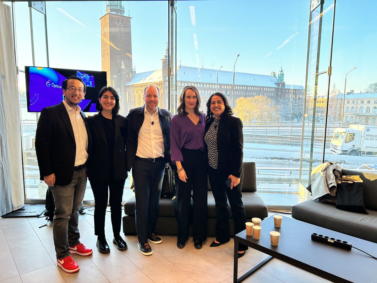 aatzberger's tweet photo. Ready for #Opticon keynote in Stockholm. Beautiful day and amazing team! https://t.co/1HdVRhnjXr
