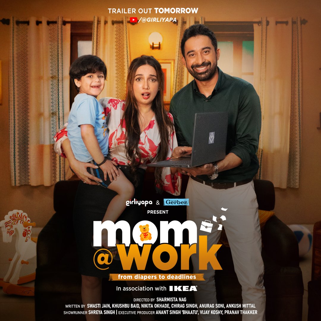 Get ready for an entertainment packed journey with Girliyapa & @GerberIndia present 'Mom@Work from diapers to deadlines' in association with @IKEAIndia. It's where the chaos of motherhood collides with the challenges of the corporate world! ✨💞