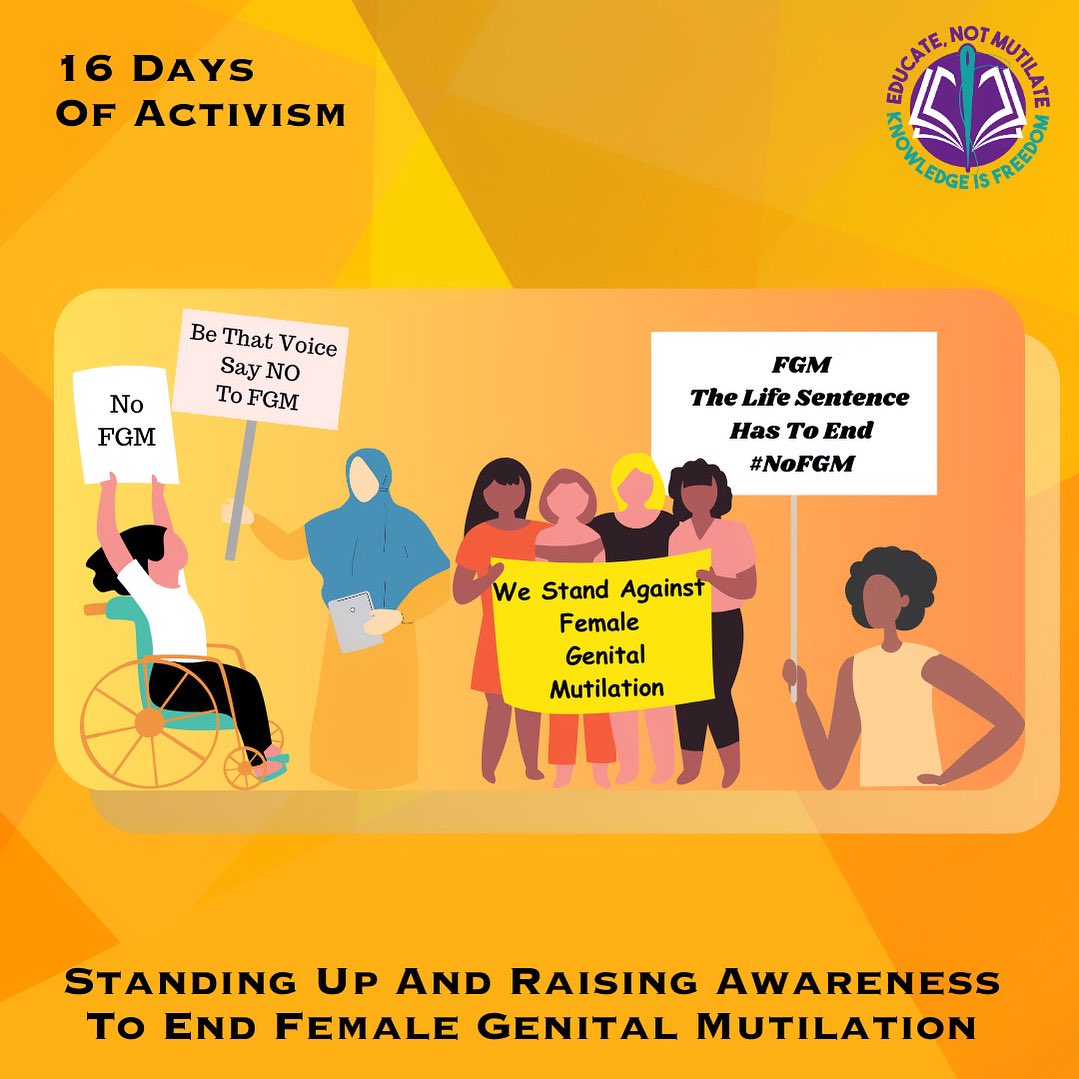 E_NotMutilate's tweet photo. #16daysofactivism #nofgm #raisingawareness #womenandgirls #16daysofactivism2023 #vawg #nofemalegenitalmutilation #knowledgeisfreedom
@HiboWardere https://t.co/UsvD2HrtIT