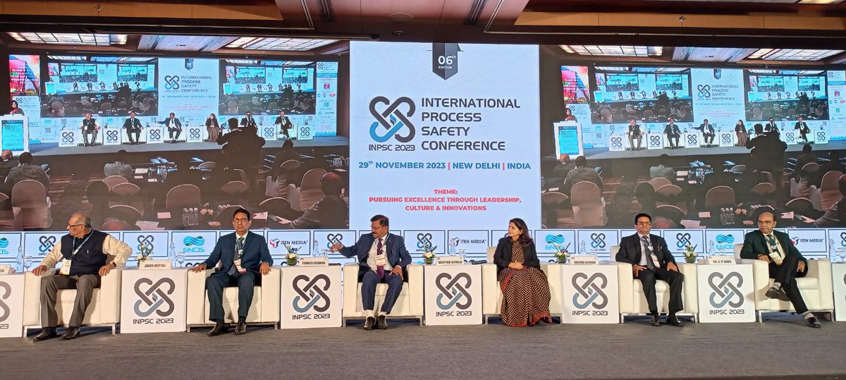 EngineersIND's tweet photo. Ms. Vartika Shukla, C&MD, EIL delivered the Inaugural Address during the Inaugural Session (Pursuing Excellence through Leadership, Culture & Innovations) of the 6th Annual International Process Safety Conference #INPSC 2023 in New Delhi. Being one of the most influential multidisciplinary process industry forums in India, INPSC brings together global CXOs & safety leaders from regulatory agencies, asset owners, EPC contractors and technology & equipment suppliers from over 100 global organisations to foster the exchange of industry best practices, ideas, expertise and technologies for the Process Industry.
@HardeepSPuri @Rameswar_Teli @Vartika15791157
#process #safety #INPSC23 #hsse #productsafety