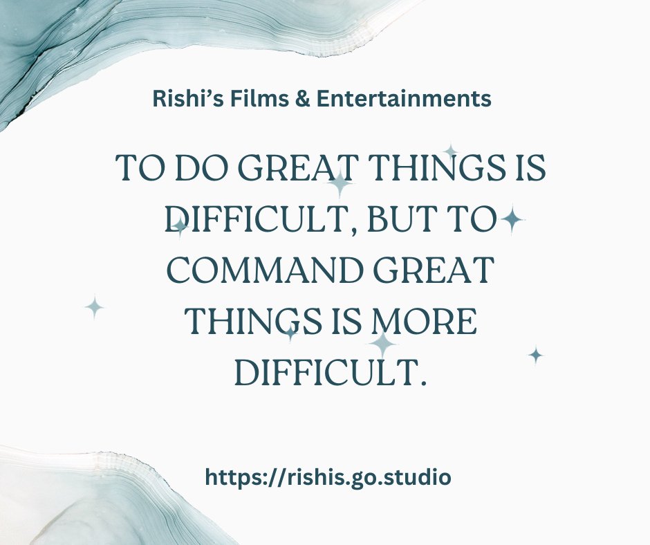 Leading with greatness requires mastering difficulty!
-
#rishis #films #leaderquotes #leadership #quotes #smartquotes #success #leader #lifequotes #nicequotes #inspiredquotes #motivationyou #kingofquotes #justquotes #findyourmotivation #successquotes #leadershipquotes