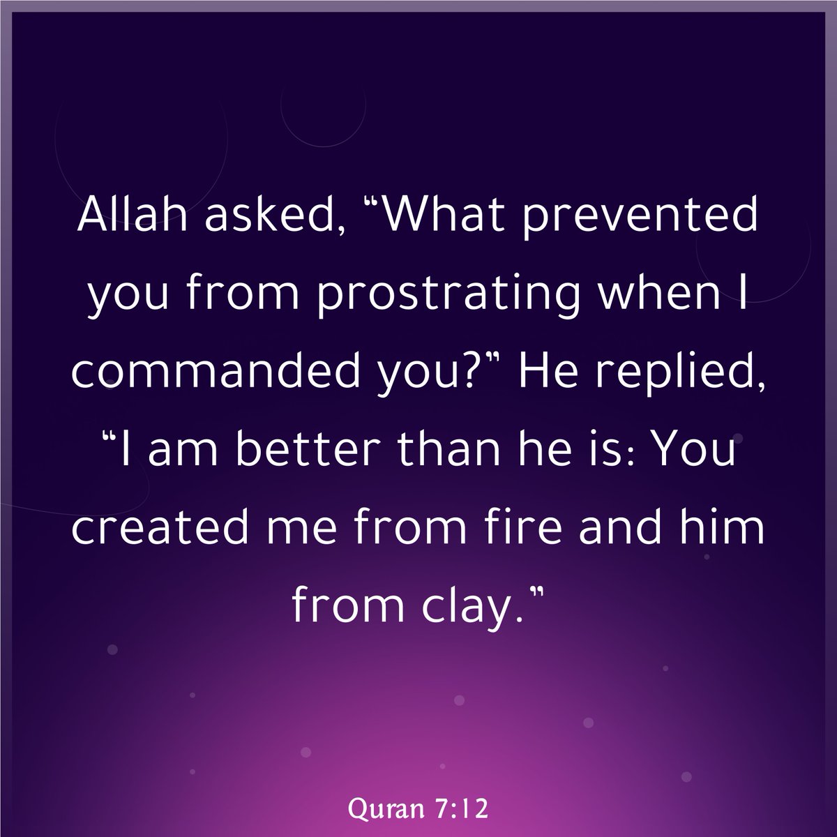 In Islam, the original sin of the devil was racism. Profound b/c worst crimes of humanity is genocide &amp; slavery.