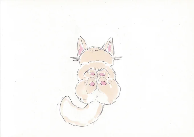 んなちゃんを下から見ようね。#イラスト #メイドインアビス #いい肉球の日 