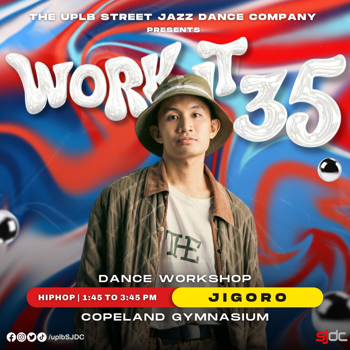 uplbSJDC's tweet photo. Elevate your dance game with back-to-back workshops by renowned choreographers Jigoro and Mavy! πΊ
(1/4)
#UPLBSJDC #SJDC25thAnniversary
#CreateTheCurrent #MakeWaves
#UPLBSJDCWorkIt35 https://t.co/kT7GJckCOb