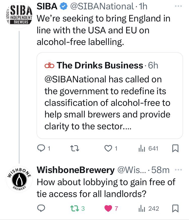 Someone just sent me this as it was deleted by <a href="/SIBANational/">SIBA</a> so if you agree that SIBA and indeed CAMRA should campaign for a Fully free of Tie Beer system to help Landlords you can Fave and RT it here.