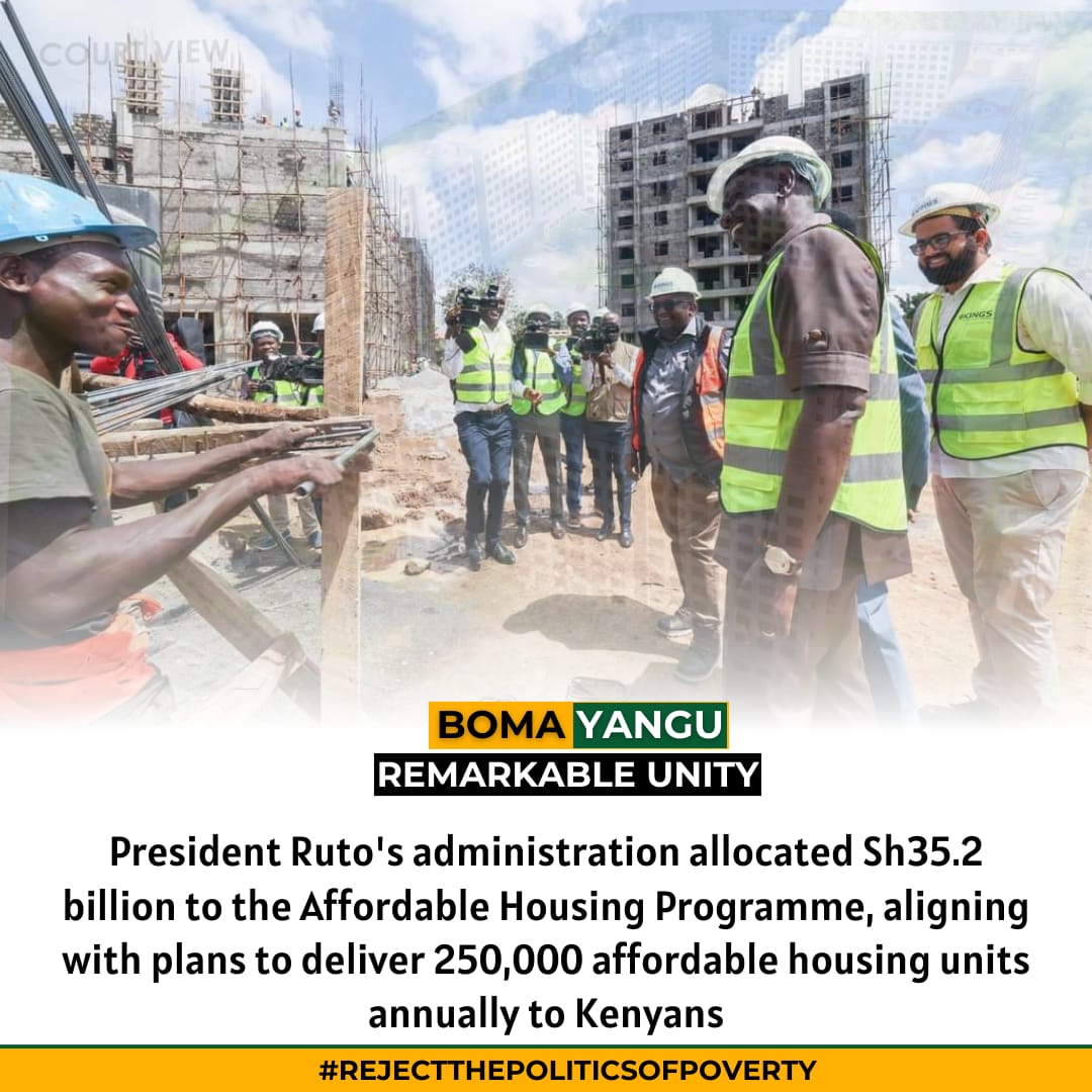 KaberiaCommoner's tweet image. Raila and his cronies are always anti- Kenyans. How do you frustrate the housing program that is meant to generate revenue to both Kenyans and citizens? 

Boma yangu is a good initiative. #LordsOfPoverty