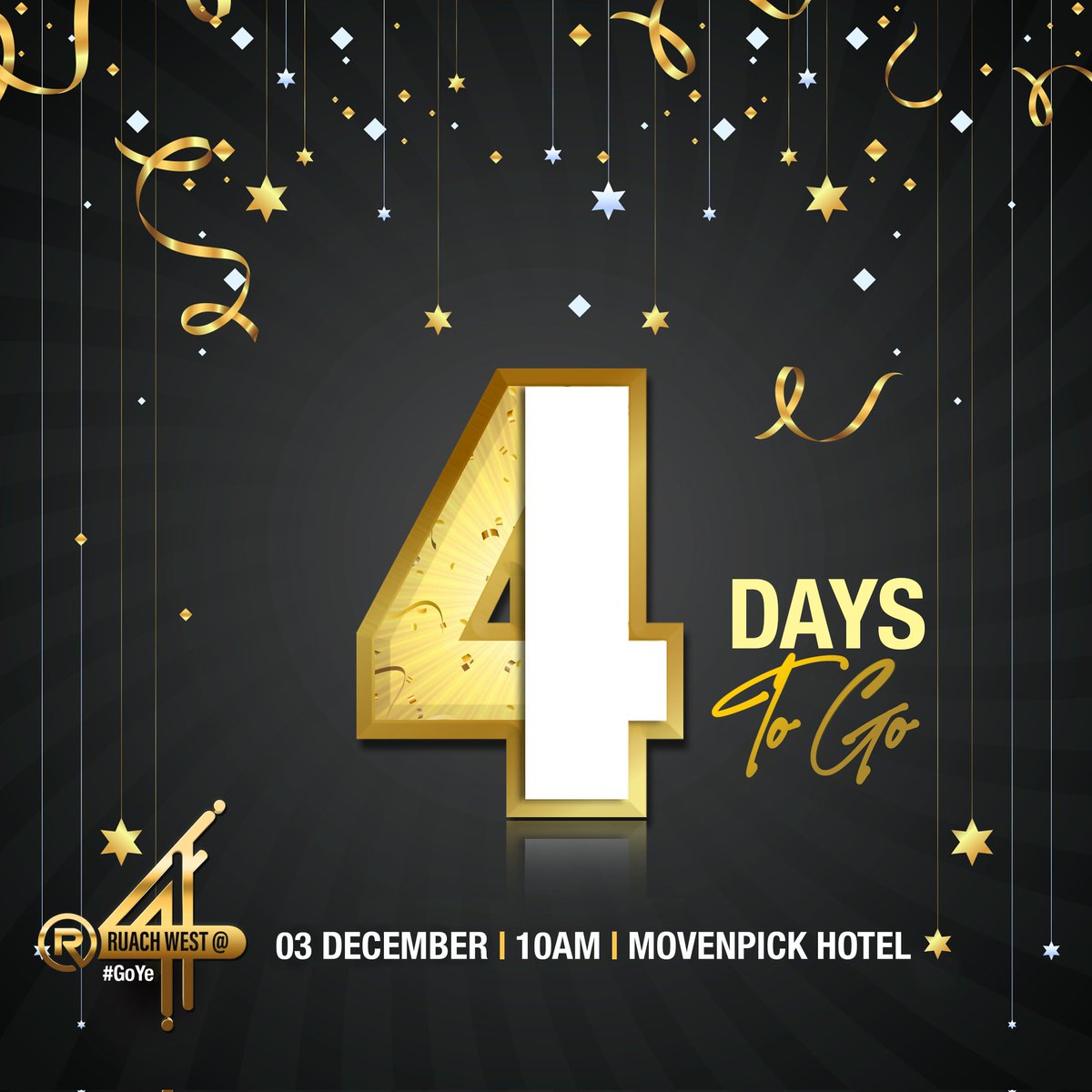 4 days Fam🤩🤩🤩

#GoYe
#RWestAt4