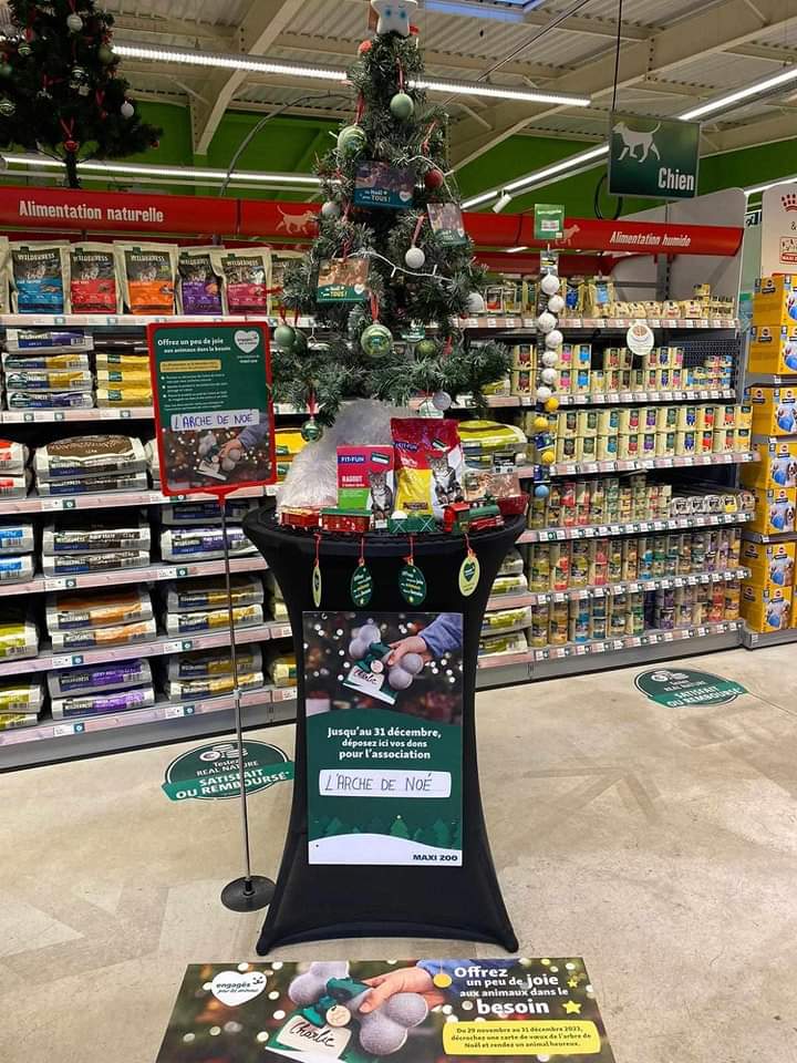 adnquarouble's tweet photo. Bonjour
Nous remercions ❤️ le magasin Maxi zoo aulnoy lez Valenciennes(59300) qui organise une collecte au profit de nos protégés du 29/11 au 31/12/23
Vous pouvez déposer vos achats effectuer en magasin au pieds du sapin situé à l entrée 😁
Merci à tous ceux qui y participeront https://t.co/9rQwrOHpdZ