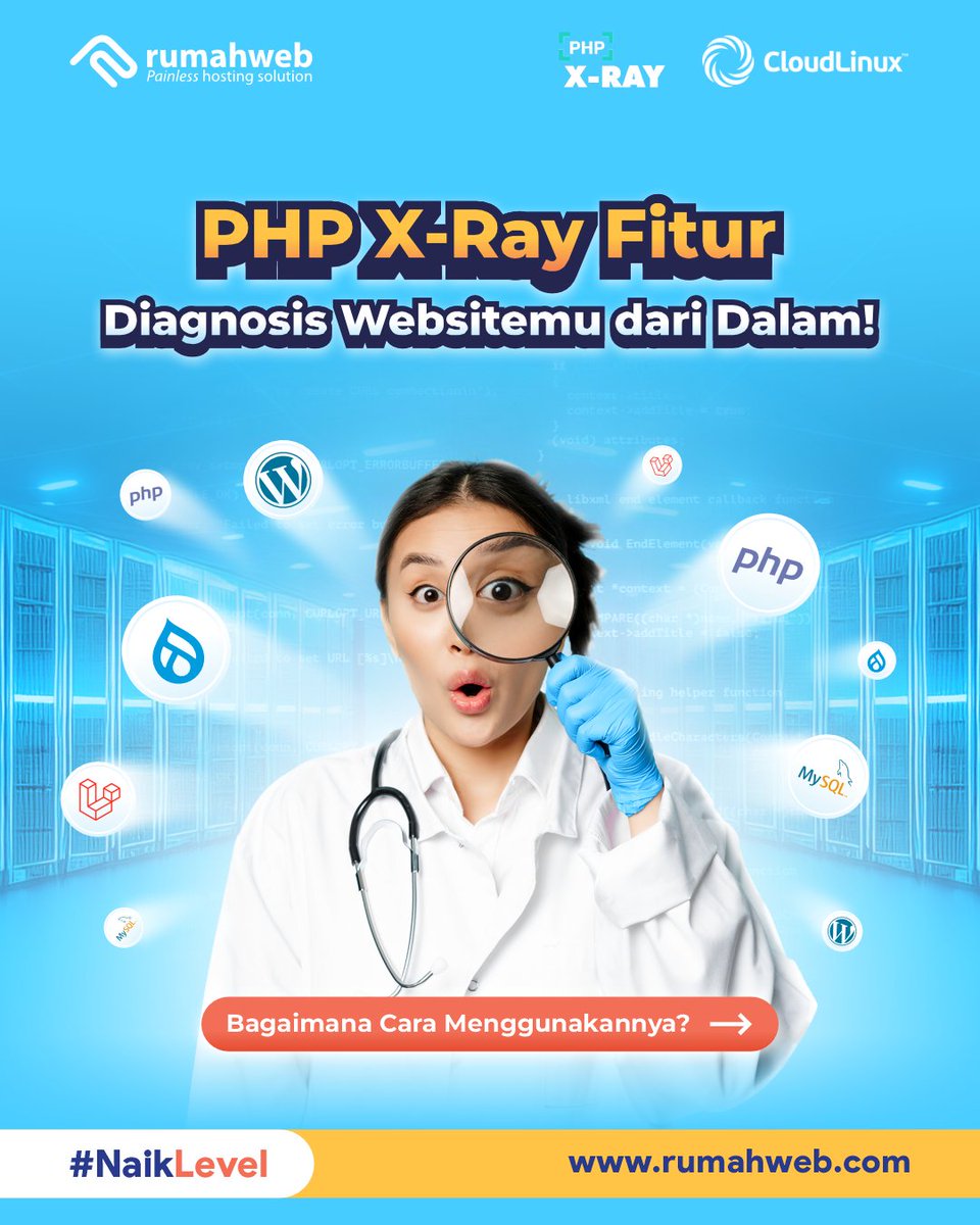 rumahwebtweet's tweet image. Buat kamu yang sudah biasa melakukan pengecekan hasil optimasi website pasti tidak asing dengan gtmetrix, pagespeed, core web vitals dan beberapa tools maupun parameter external. 

Lalu, apa bedanya dengan PHP X-Ray?

#NaikLevel #Rumahweb #PHPXRay #WordPress
#CloudHosting #cPanel…